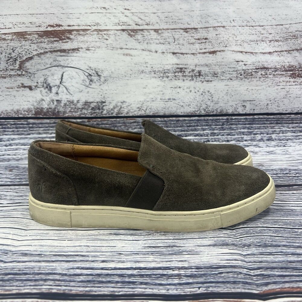 Frye Ivy Brown Gio Suede Flats Loafers Shoes, Women’s Size 8.5